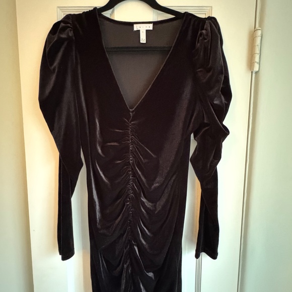 Leith Black Velvet Dress Small - Picture 2 of 5